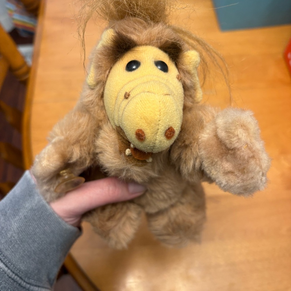 Vintage Alf Alien Finger Puppet Plush